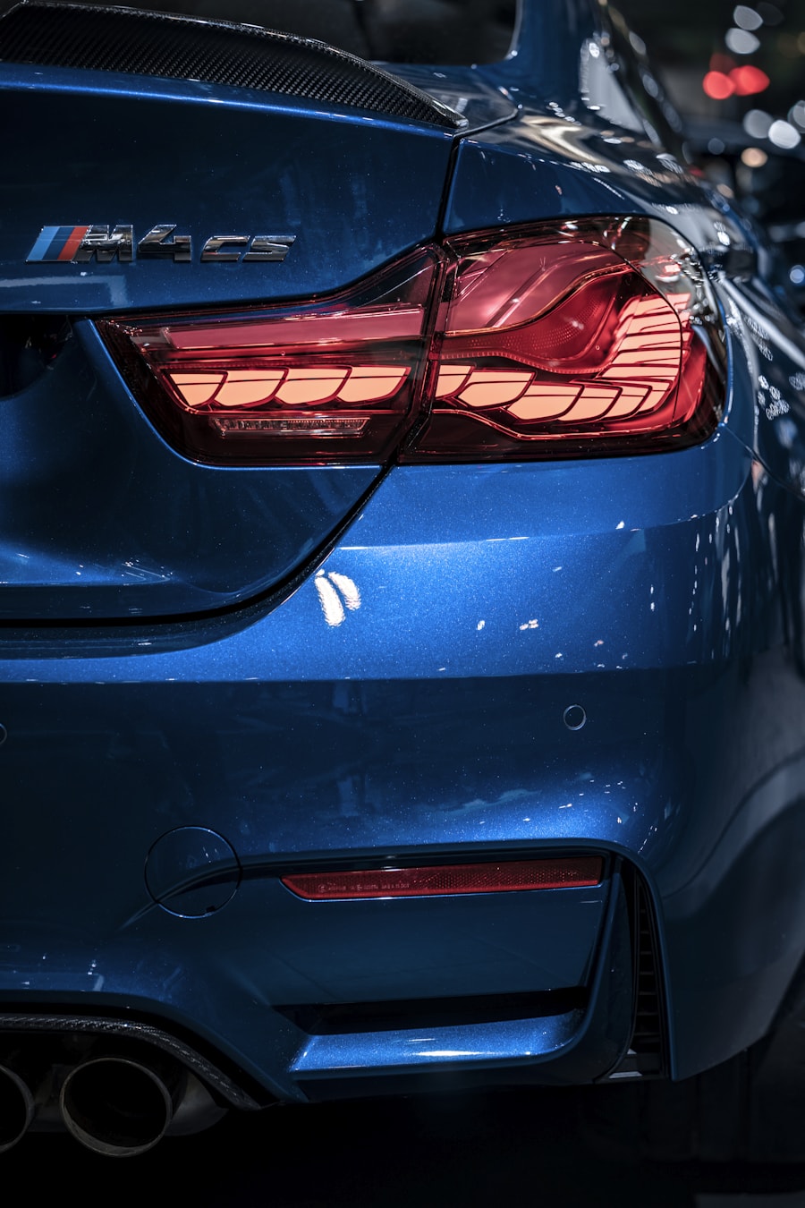 Černé BMW – detail karoserie